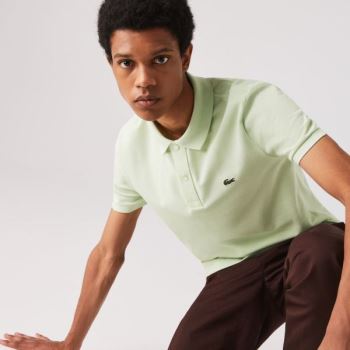 Lacoste Slim Fit Polo in Petit Piqué Pánské - Polo Zelene | CZ-2v3mcv